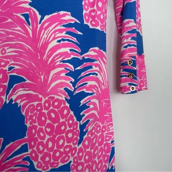 Lily Pulitzer Blue Haven Pineapples mini dress size XXS - Picture 5 of 16